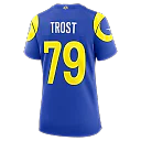 Zennovawear Keagen Trost Los Angeles Rams Women's Team Game Jersey - Royal