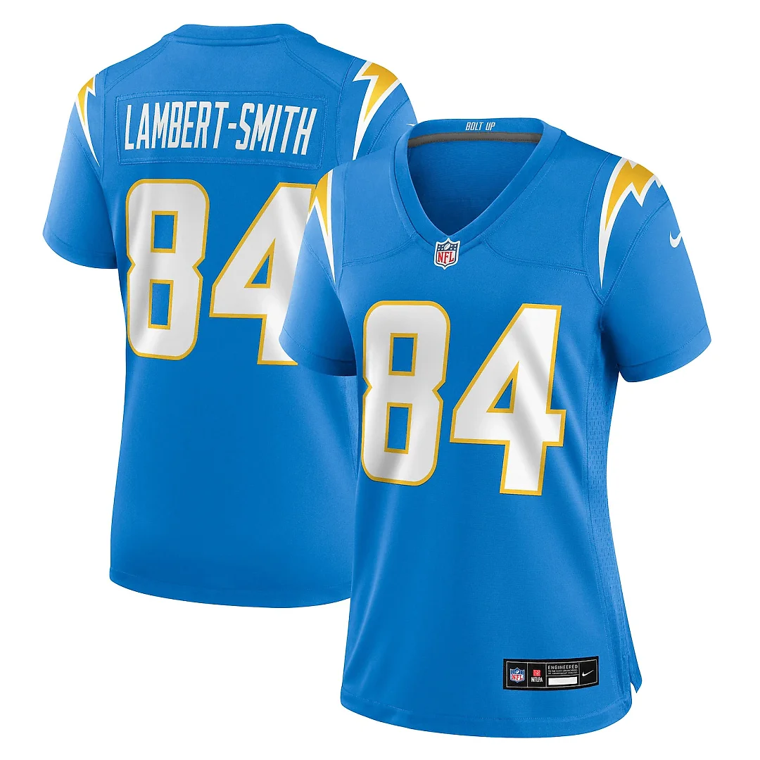 Zennovawear KeAndre Lambert-Smith Los Angeles Chargers Women's Team Game Jersey - Powder Blue