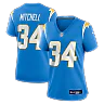 Zennovawear Keaton Mitchell Los Angeles Chargers Women's Team Game Jersey - Powder Blue