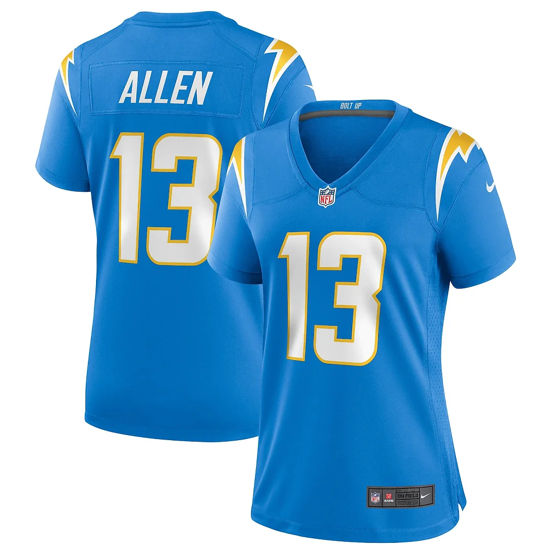 Zennovawear Keenan Allen Los Angeles Chargers Women's Game Jersey - Powder Blue