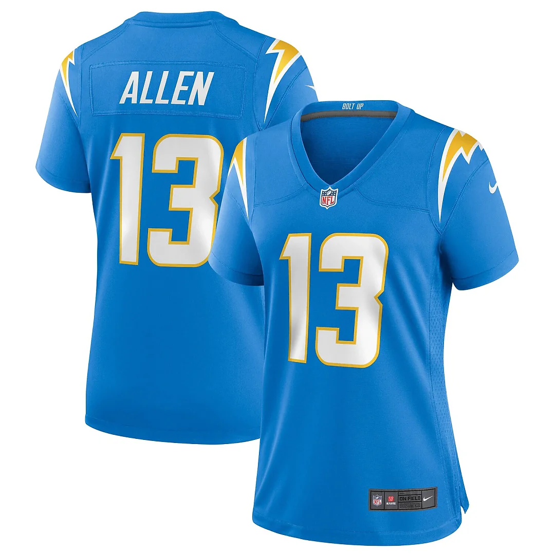 Zennovawear Keenan Allen Los Angeles Chargers Women's Game Jersey - Powder Blue