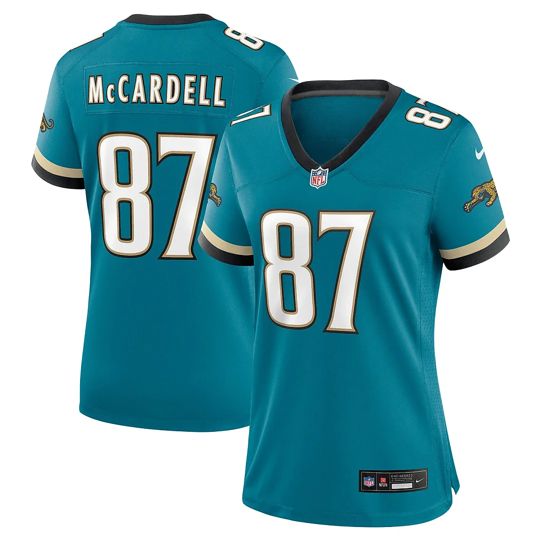 Zennovawear Keenan McCardell Jacksonville Jaguars Women's Prowler Throwback Retired Player Game Jersey - Teal