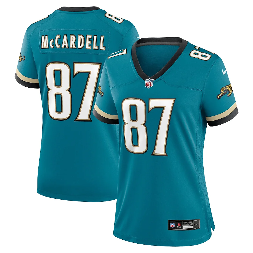 Zennovawear Keenan McCardell Jacksonville Jaguars Women's Prowler Throwback Retired Player Game Jersey - Teal