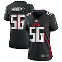Zennovawear Keith Brooking Atlanta Falcons Women's Game Retired Player Jersey - Black
