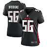 Zennovawear Keith Brooking Atlanta Falcons Women's Game Retired Player Jersey - Black