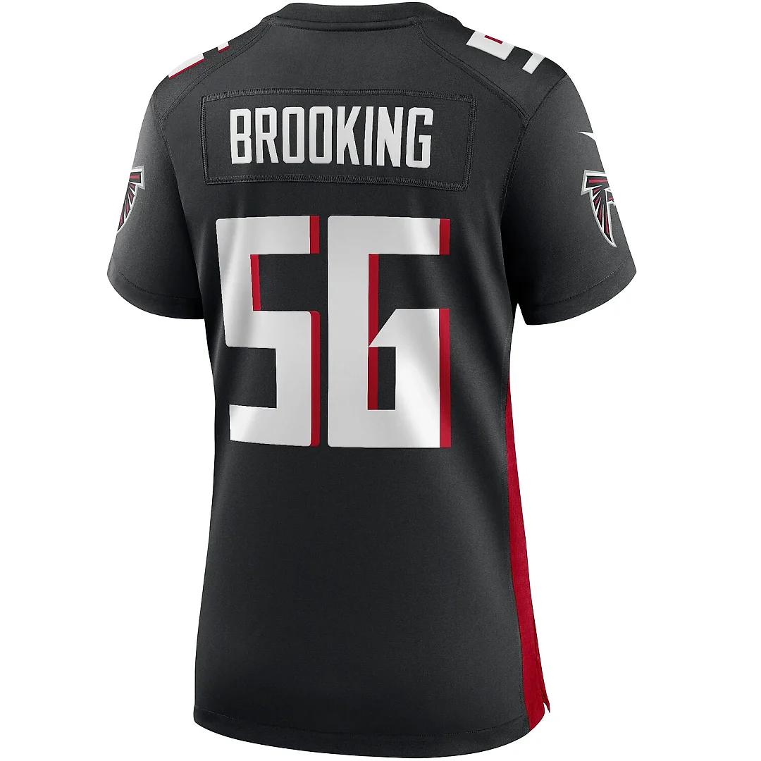 Zennovawear Keith Brooking Atlanta Falcons Women's Game Retired Player Jersey - Black