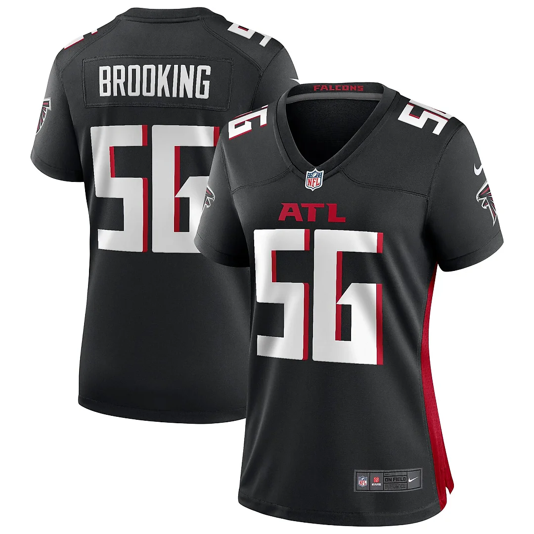 Zennovawear Keith Brooking Atlanta Falcons Women's Game Retired Player Jersey - Black
