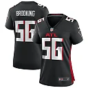 Zennovawear Keith Brooking Atlanta Falcons Women's Game Retired Player Jersey - Black