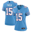 Zennovawear Keldric Faulk Tennessee Titans Women's Team Game Jersey - Light Blue
