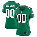Zennovawear Philadelphia Eagles Women's Alternate Custom Game Jersey - Kelly Green