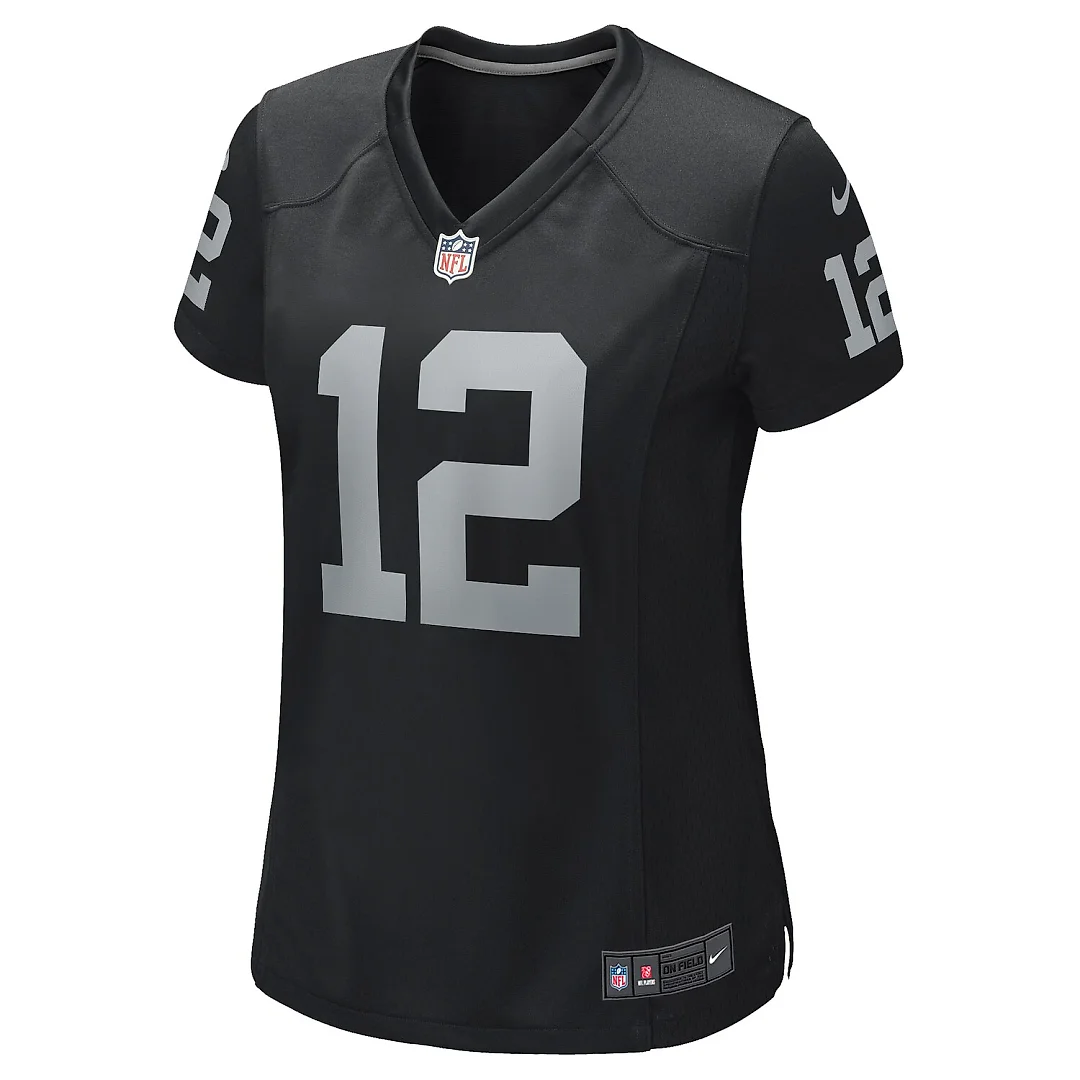 Zennovawear Ken Stabler Las Vegas Raiders Women's Game Retired Player Jersey - Black