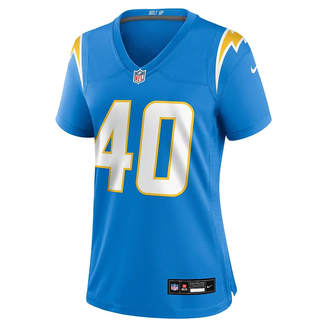 Zennovawear Kendall Williamson Los Angeles Chargers Women's Team Game Jersey - Powder Blue