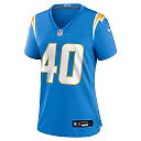 Zennovawear Kendall Williamson Los Angeles Chargers Women's Team Game Jersey - Powder Blue