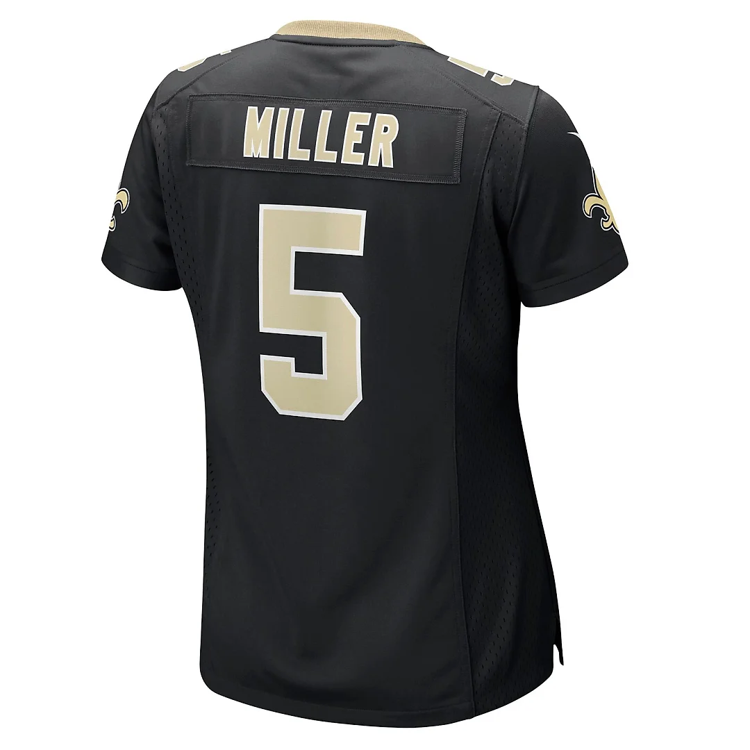 Zennovawear Kendre Miller New Orleans Saints Women's Team Game Jersey - Black