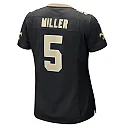 Zennovawear Kendre Miller New Orleans Saints Women's Team Game Jersey - Black