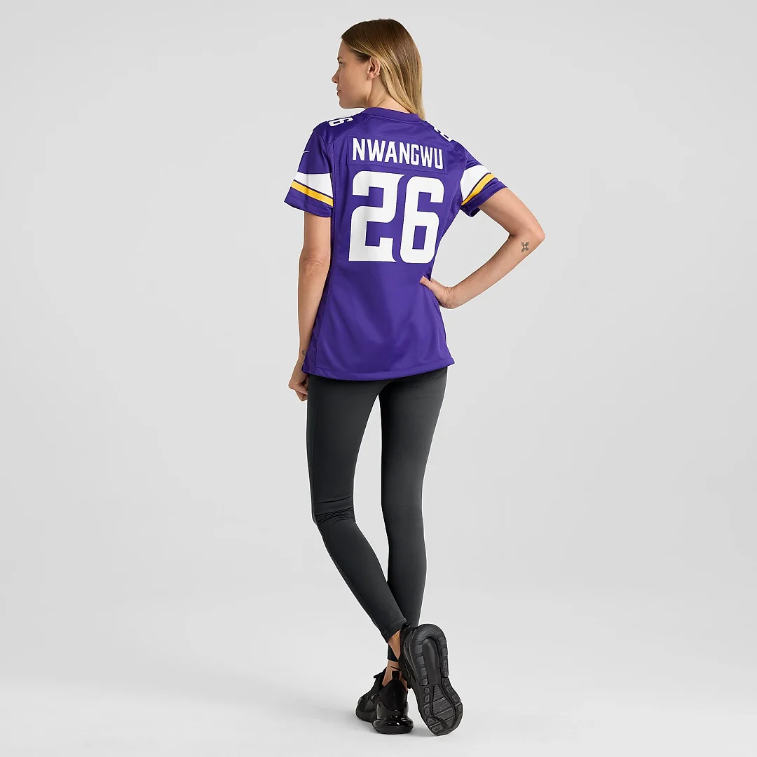 Zennovawear Kene Nwangwu Minnesota Vikings Women's Game Jersey - Purple
