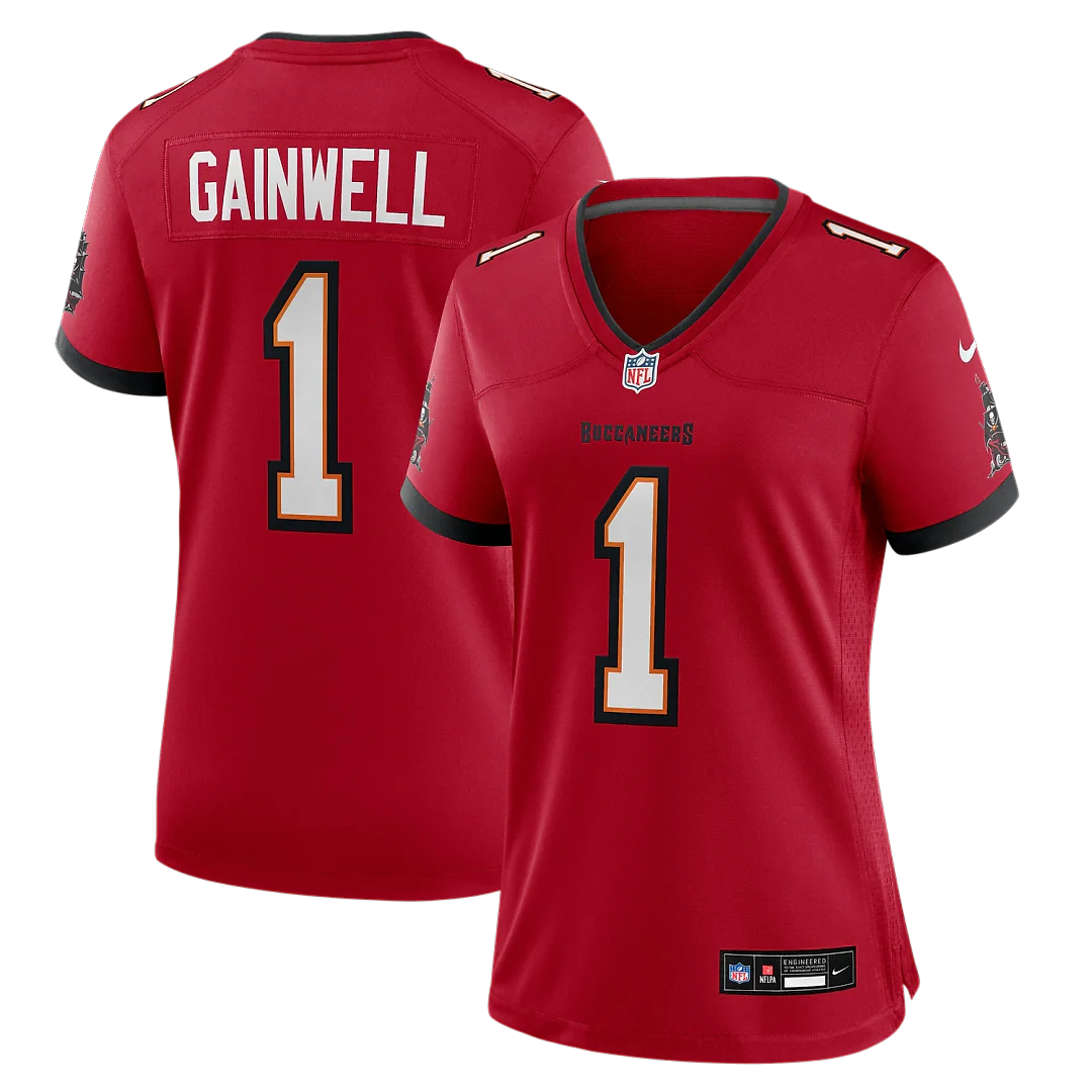 Zennovawear Kenneth Gainwell Tampa Bay Buccaneers Women's Team Game Jersey - Red