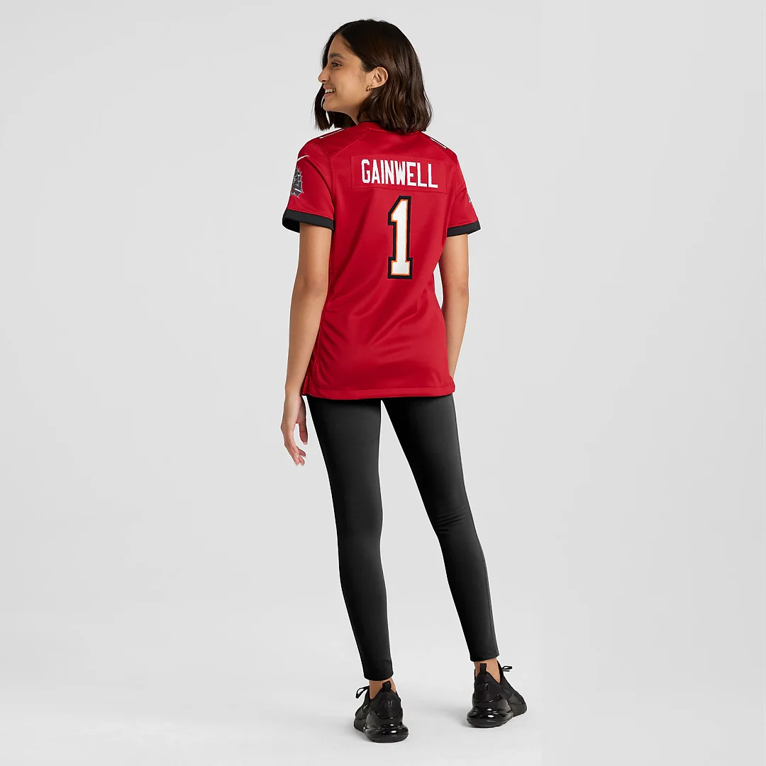 Zennovawear Kenneth Gainwell Tampa Bay Buccaneers Women's Team Game Jersey - Red