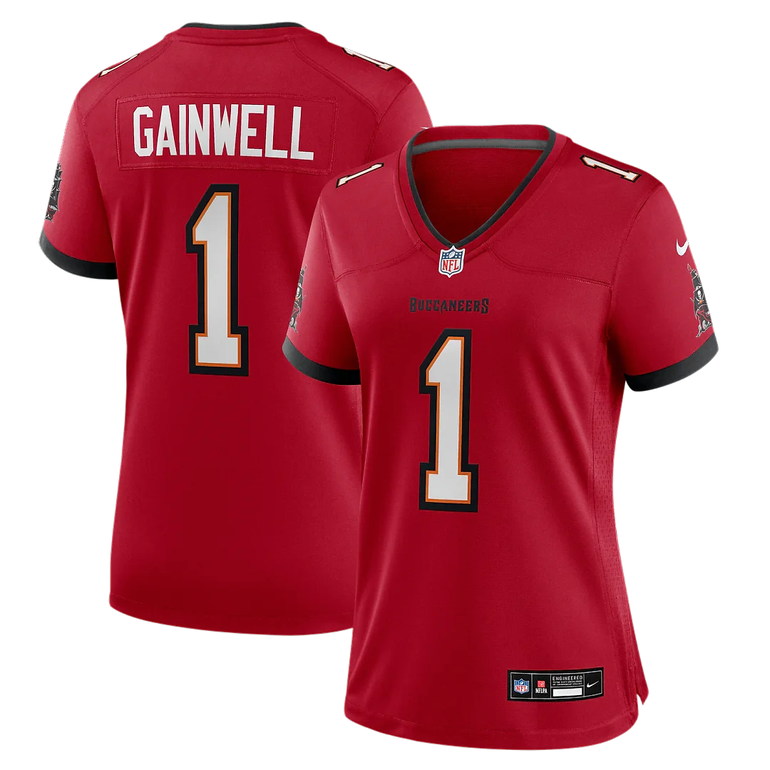Zennovawear Kenneth Gainwell Tampa Bay Buccaneers Women's Team Game Jersey - Red