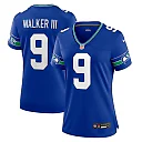 Zennovawear Kenneth Walker III Seattle Seahawks Women's Player Jersey - Royal