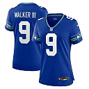 Zennovawear Kenneth Walker III Seattle Seahawks Women's Player Jersey - Royal