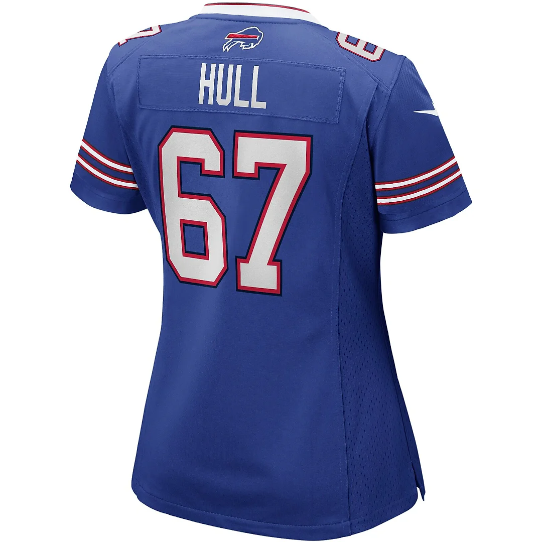 Zennovawear Kent Hull Buffalo Bills Women's Game Retired Player Jersey - Royal