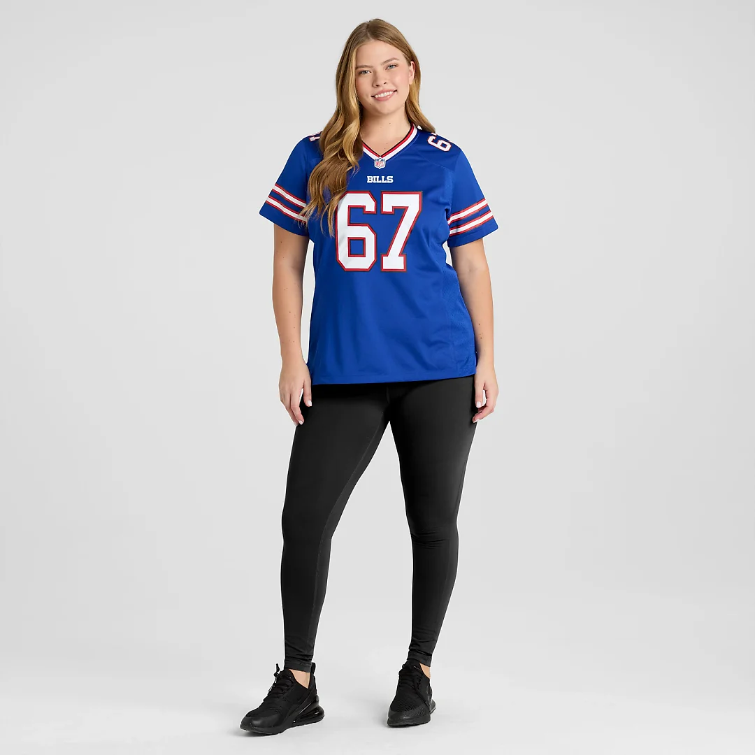 Zennovawear Kent Hull Buffalo Bills Women's Game Retired Player Jersey - Royal