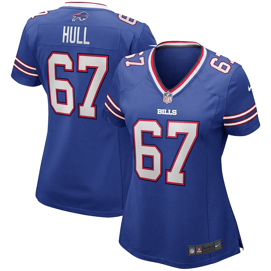 Zennovawear Kent Hull Buffalo Bills Women's Game Retired Player Jersey - Royal
