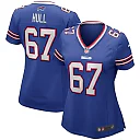 Zennovawear Kent Hull Buffalo Bills Women's Game Retired Player Jersey - Royal