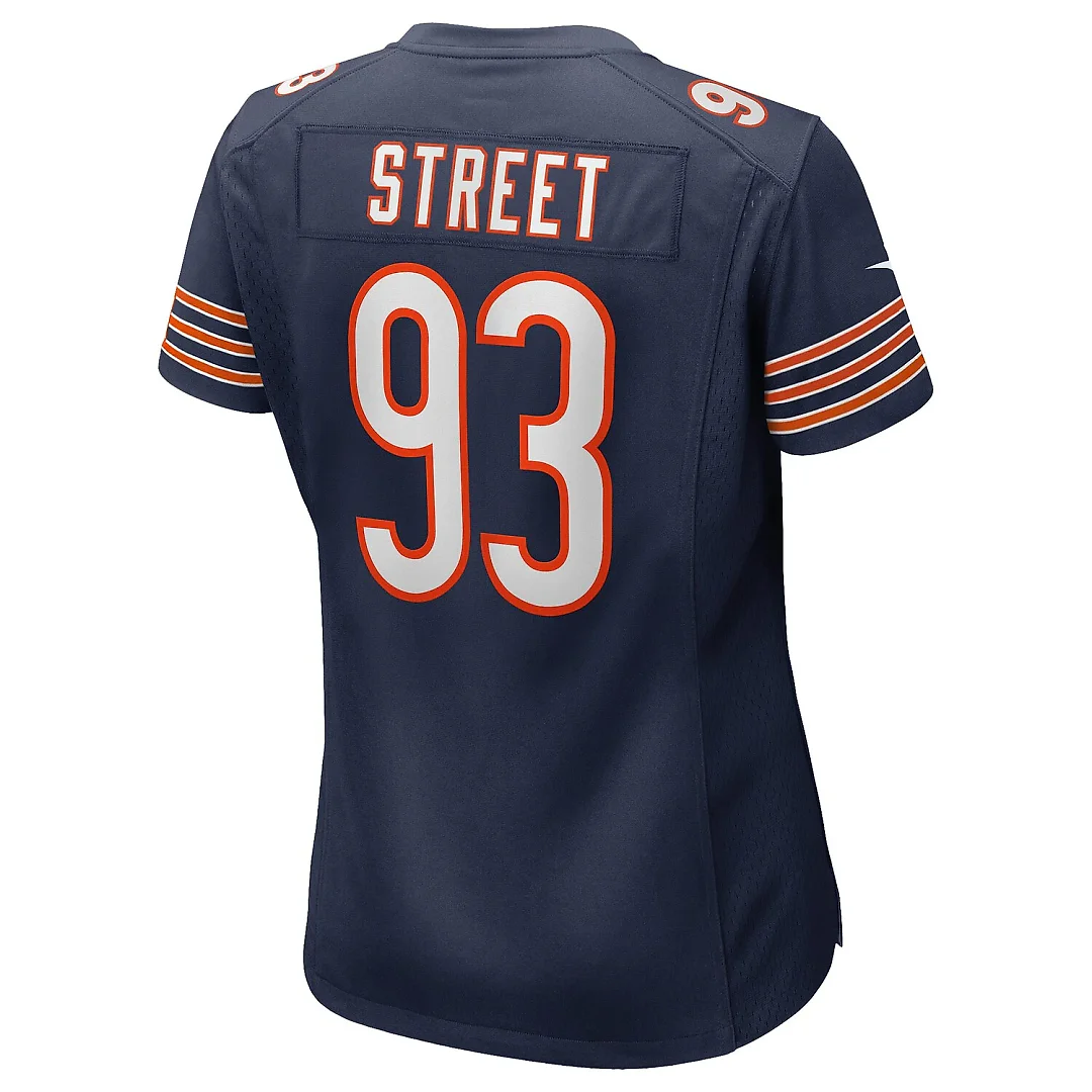 Zennovawear Kentavius Street Chicago Bears Women's Team Game Jersey - Navy