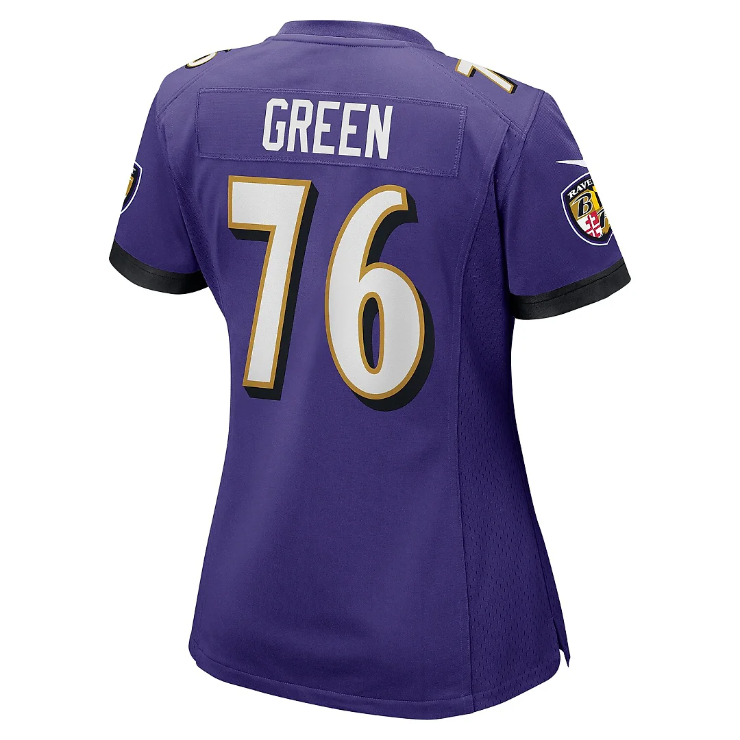Zennovawear Kenyon Green Baltimore Ravens Women's Team Game Jersey - Purple
