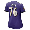 Zennovawear Kenyon Green Baltimore Ravens Women's Team Game Jersey - Purple