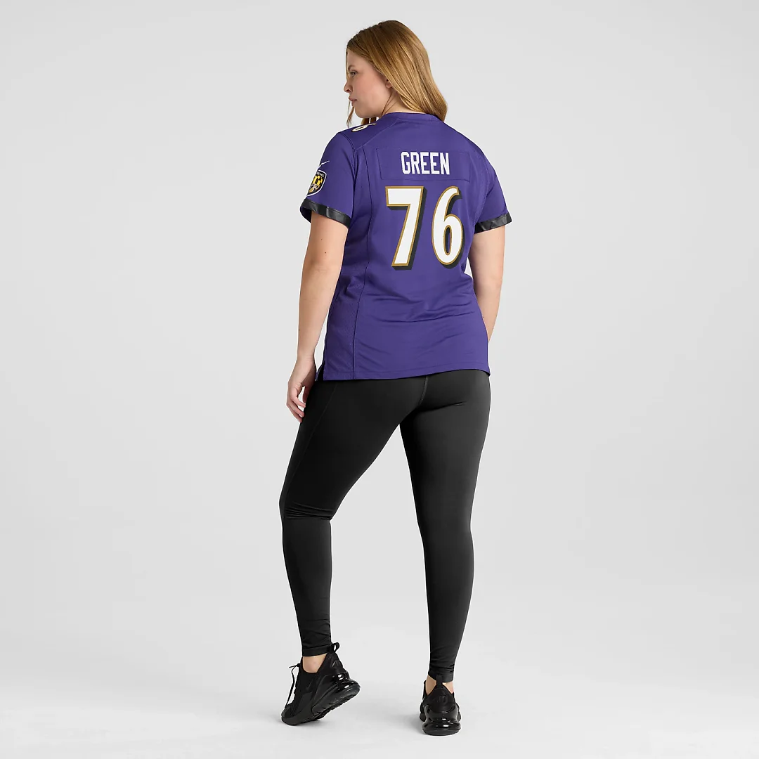 Zennovawear Kenyon Green Baltimore Ravens Women's Team Game Jersey - Purple