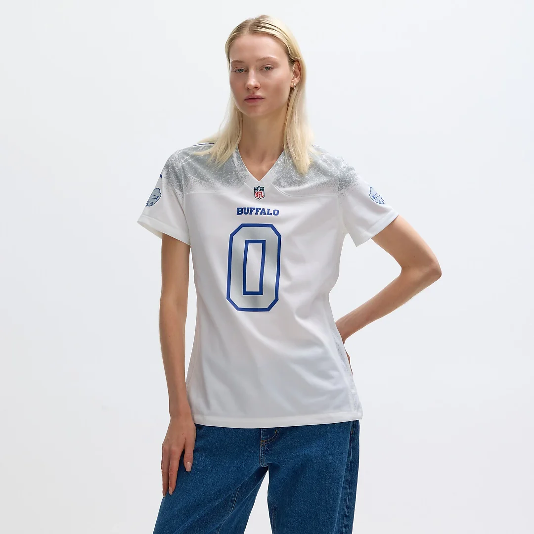 Zennovawear Keon Coleman Buffalo Bills Women's 2025 Rivalries Collection Game Jersey - White