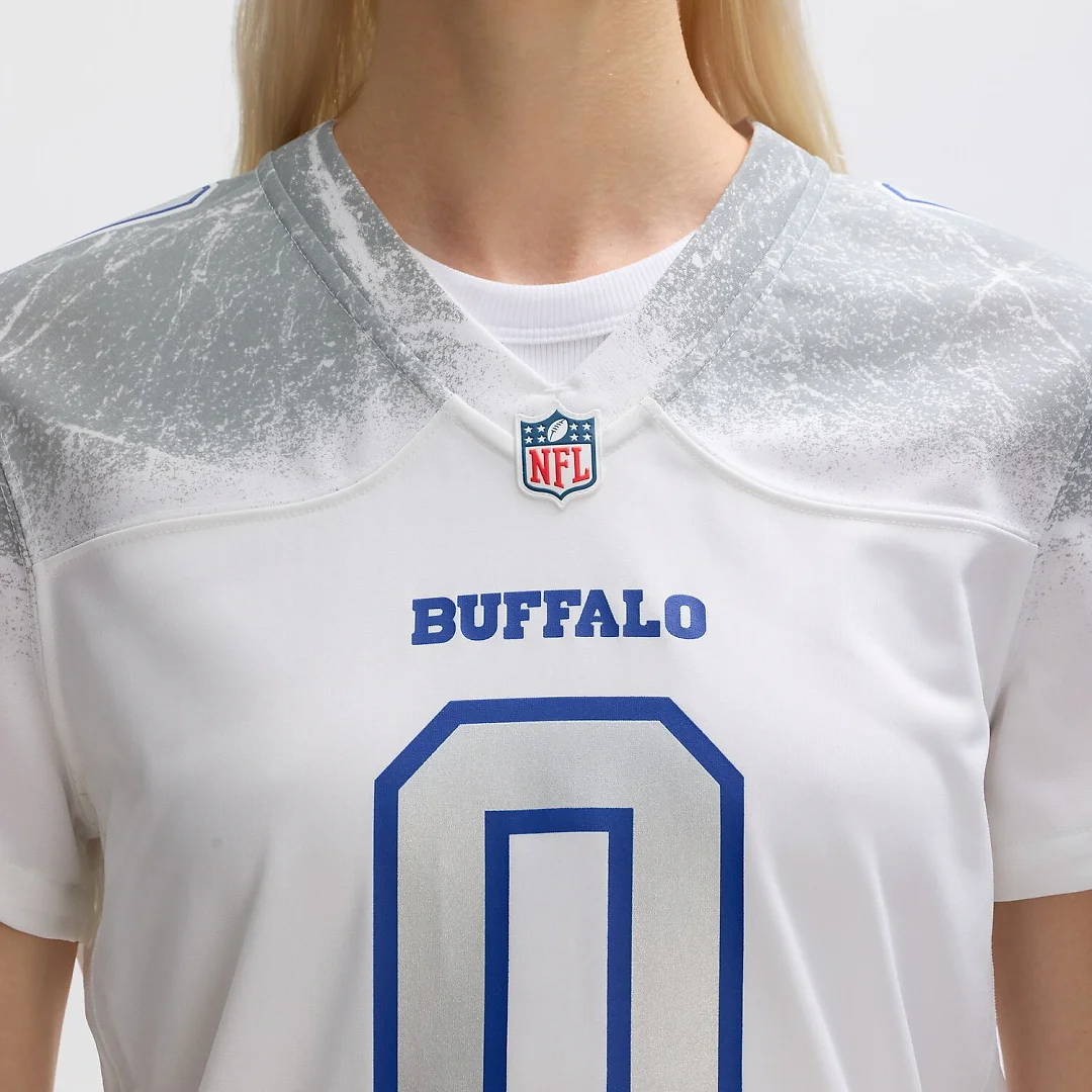Zennovawear Keon Coleman Buffalo Bills Women's 2025 Rivalries Collection Game Jersey - White