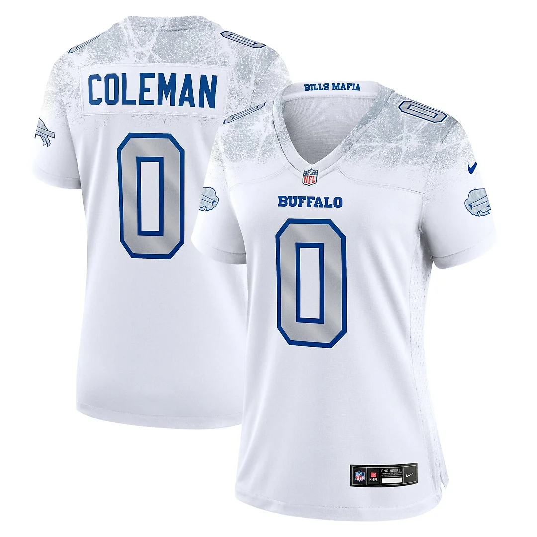 Zennovawear Keon Coleman Buffalo Bills Women's 2025 Rivalries Collection Game Jersey - White