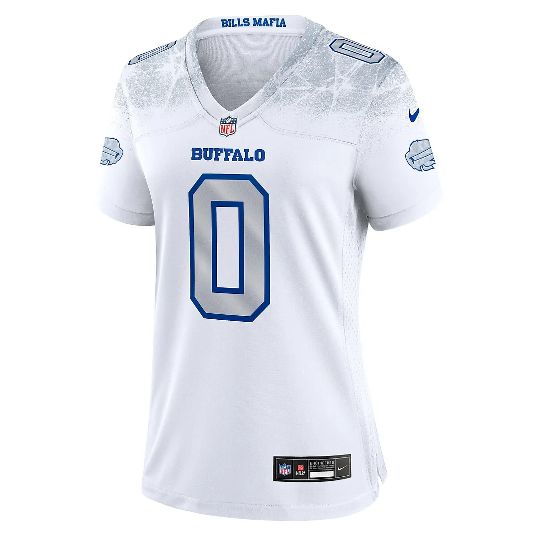 Zennovawear Keon Coleman Buffalo Bills Women's 2025 Rivalries Collection Game Jersey - White