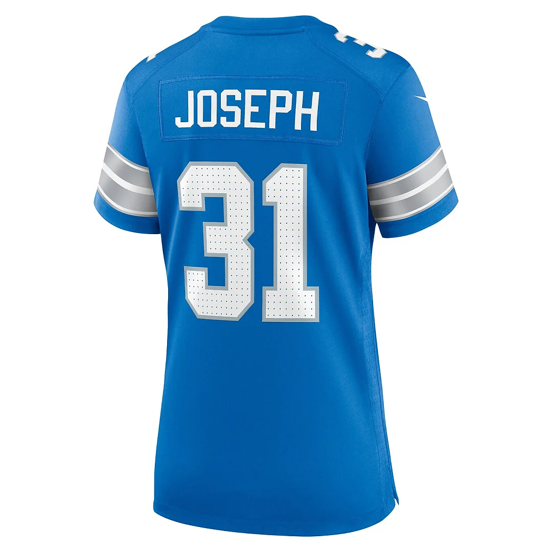 Zennovawear Kerby Joseph Detroit Lions Women's Team Game Jersey - Blue