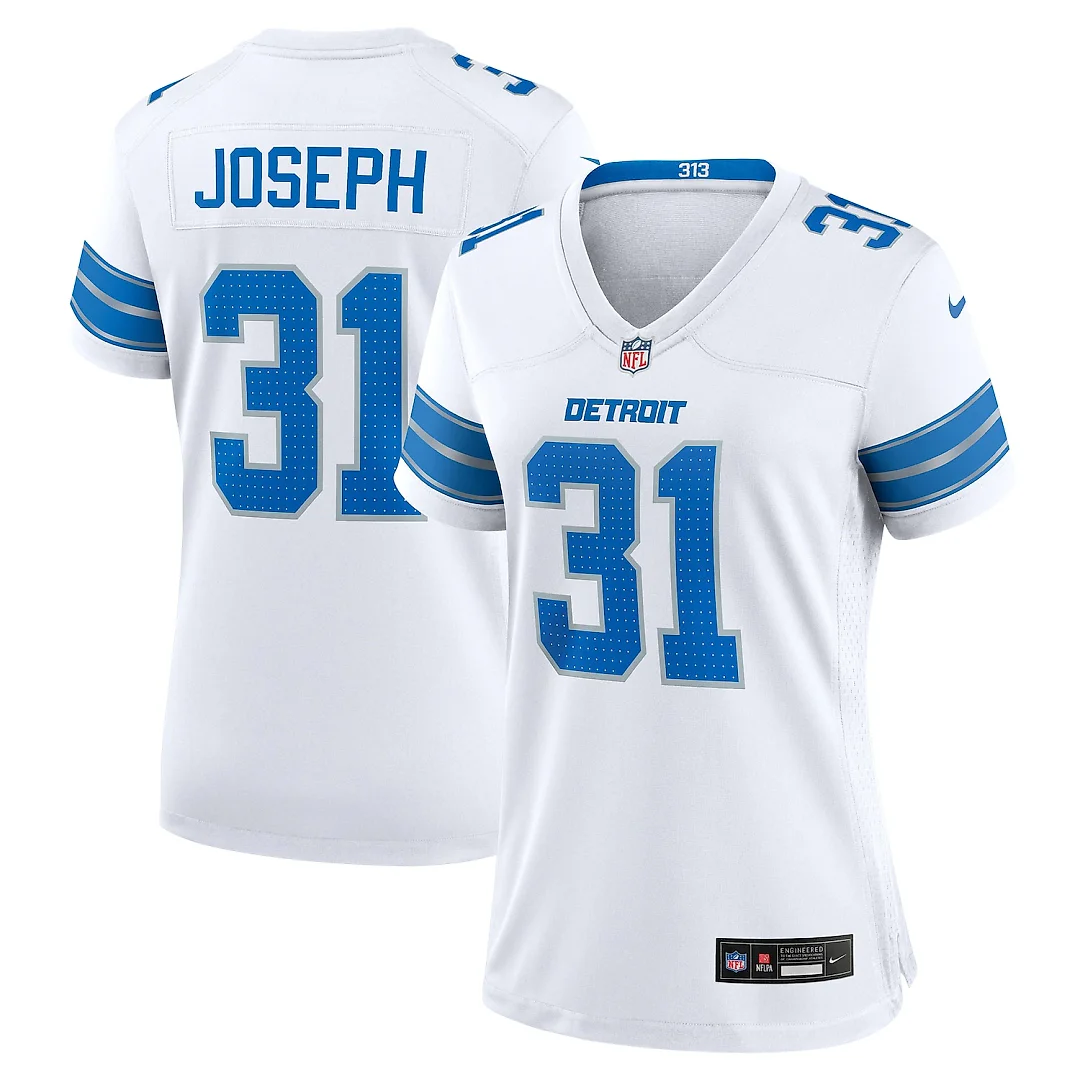 Zennovawear Kerby Joseph Detroit Lions Women's Game Jersey - White