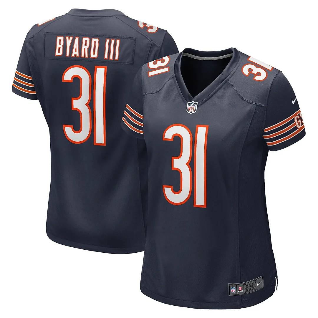 Zennovawear Kevin Byard III Chicago Bears Women's Game Jersey - Navy