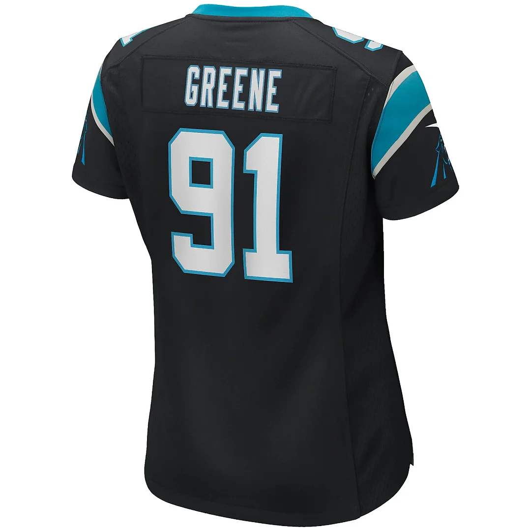 Zennovawear Kevin Greene Carolina Panthers Women's Game Retired Player Jersey - Black