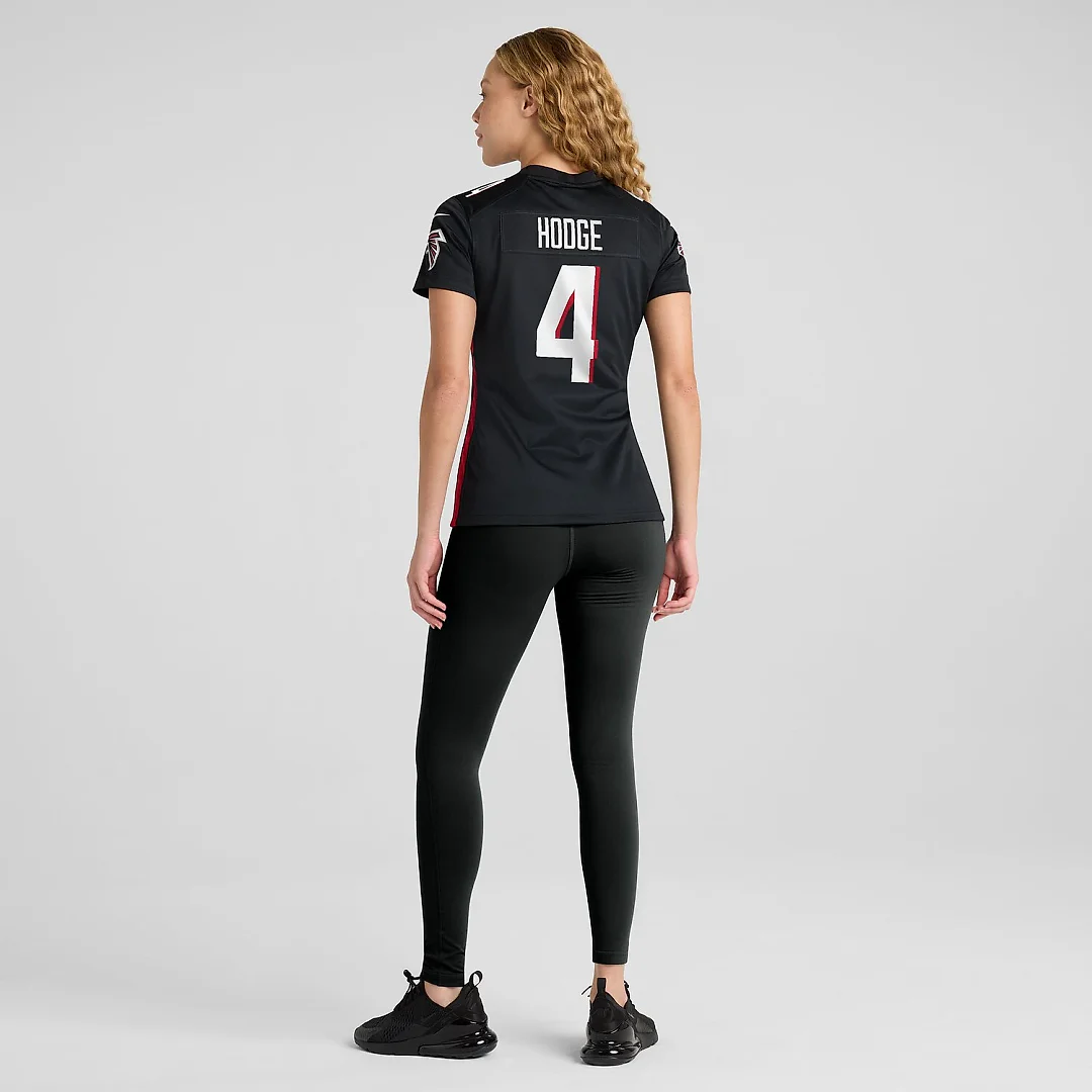 Zennovawear KhaDarel Hodge Atlanta Falcons Women's Team Game Jersey - Black