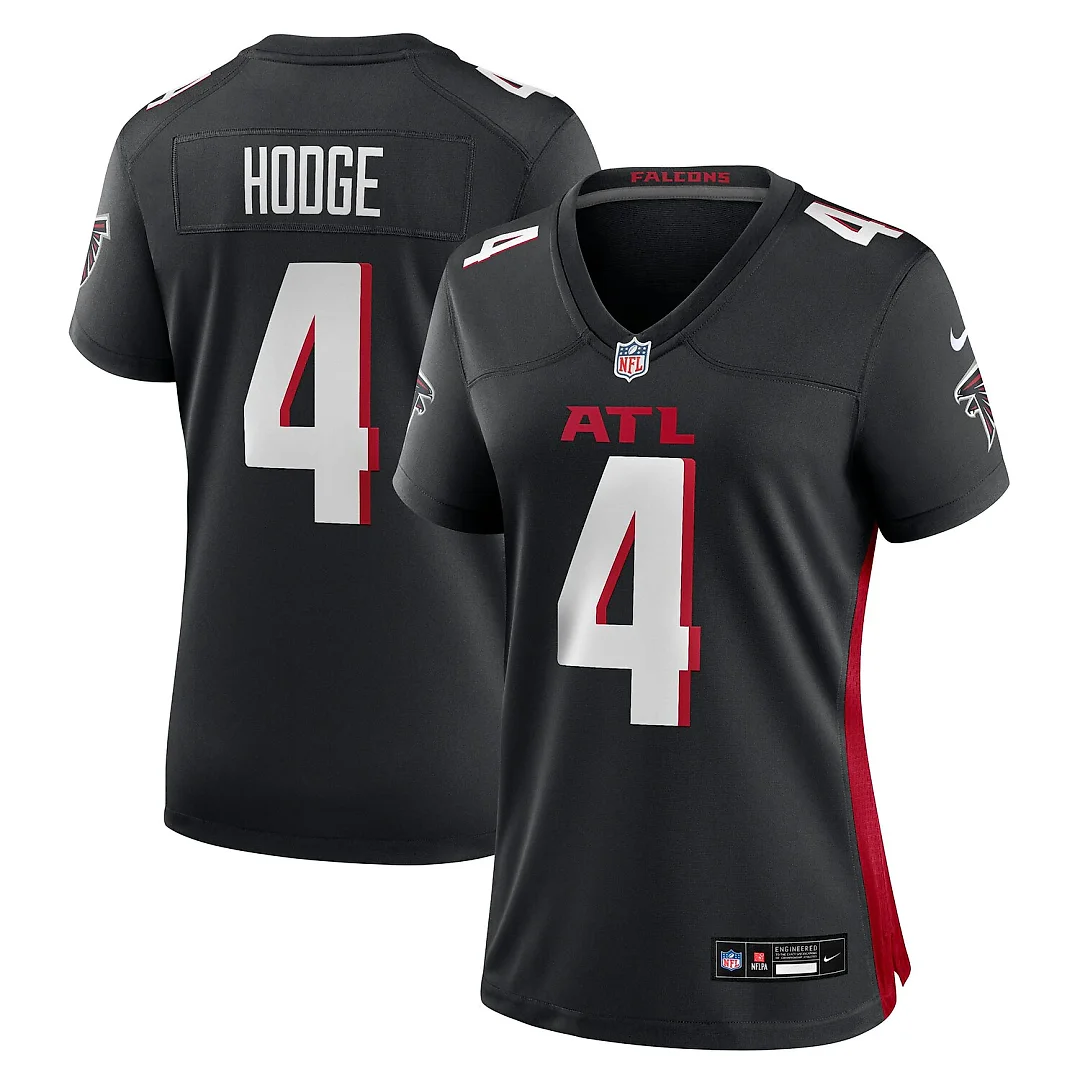 Zennovawear KhaDarel Hodge Atlanta Falcons Women's Team Game Jersey - Black