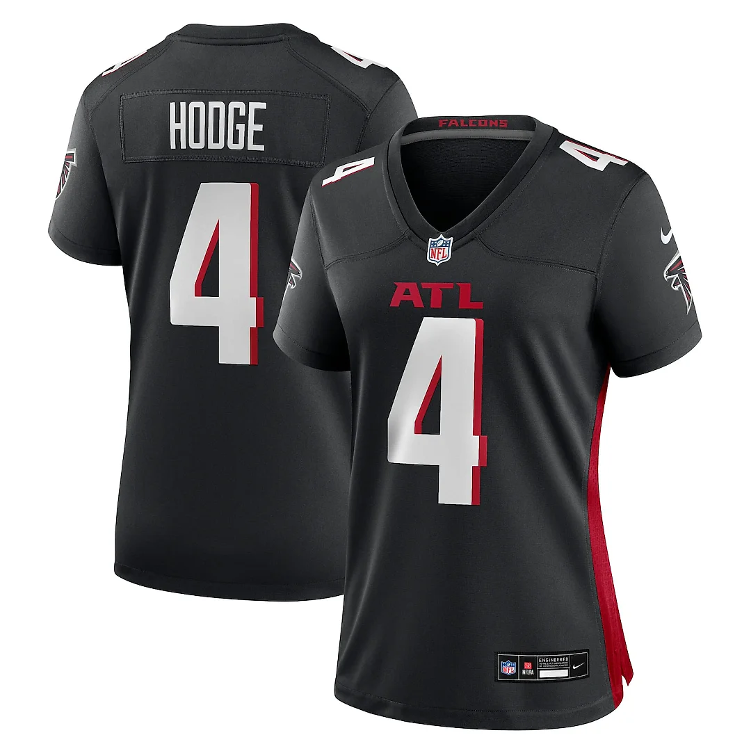 Zennovawear KhaDarel Hodge Atlanta Falcons Women's Team Game Jersey - Black