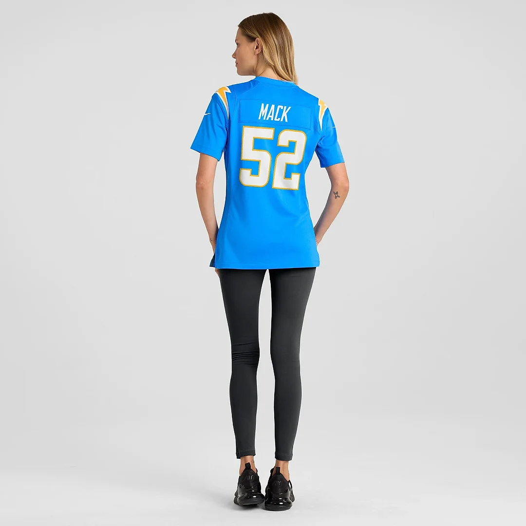 Zennovawear Khalil Mack Los Angeles Chargers Women's Player Jersey - Powder Blue