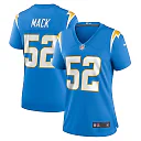 Zennovawear Khalil Mack Los Angeles Chargers Women's Player Jersey - Powder Blue