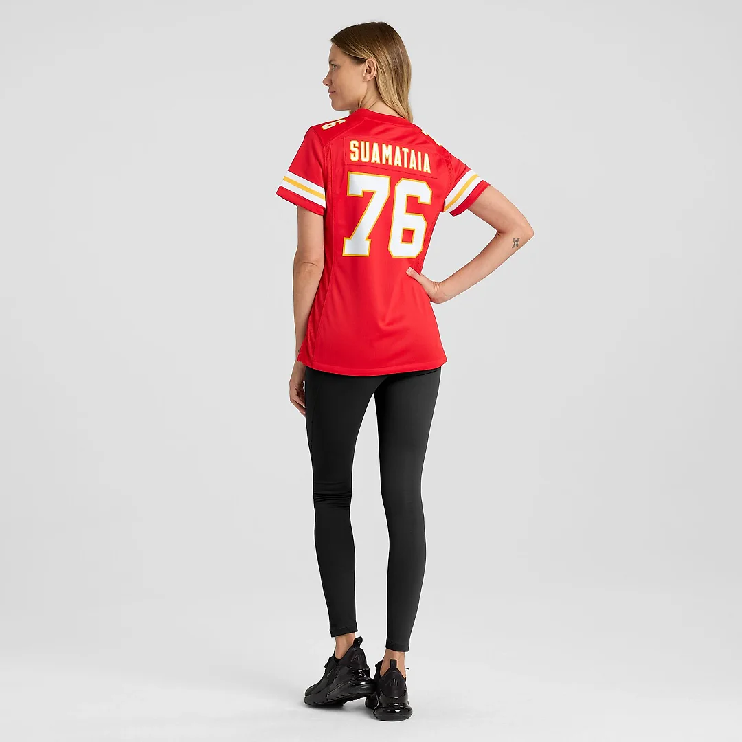 Zennovawear Kingsley Suamataia Kansas City Chiefs Women's Game Jersey - Red