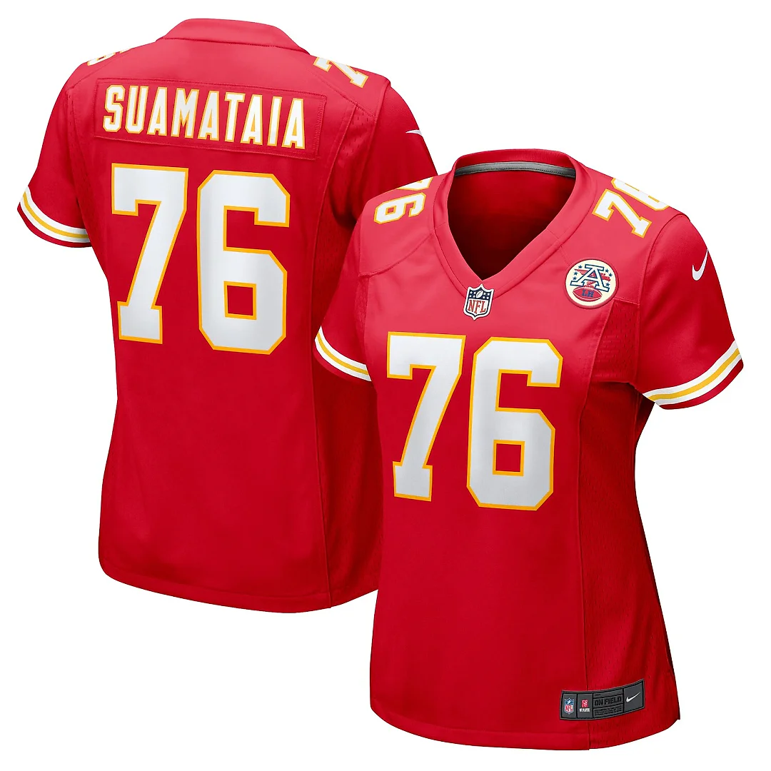 Zennovawear Kingsley Suamataia Kansas City Chiefs Women's Game Jersey - Red