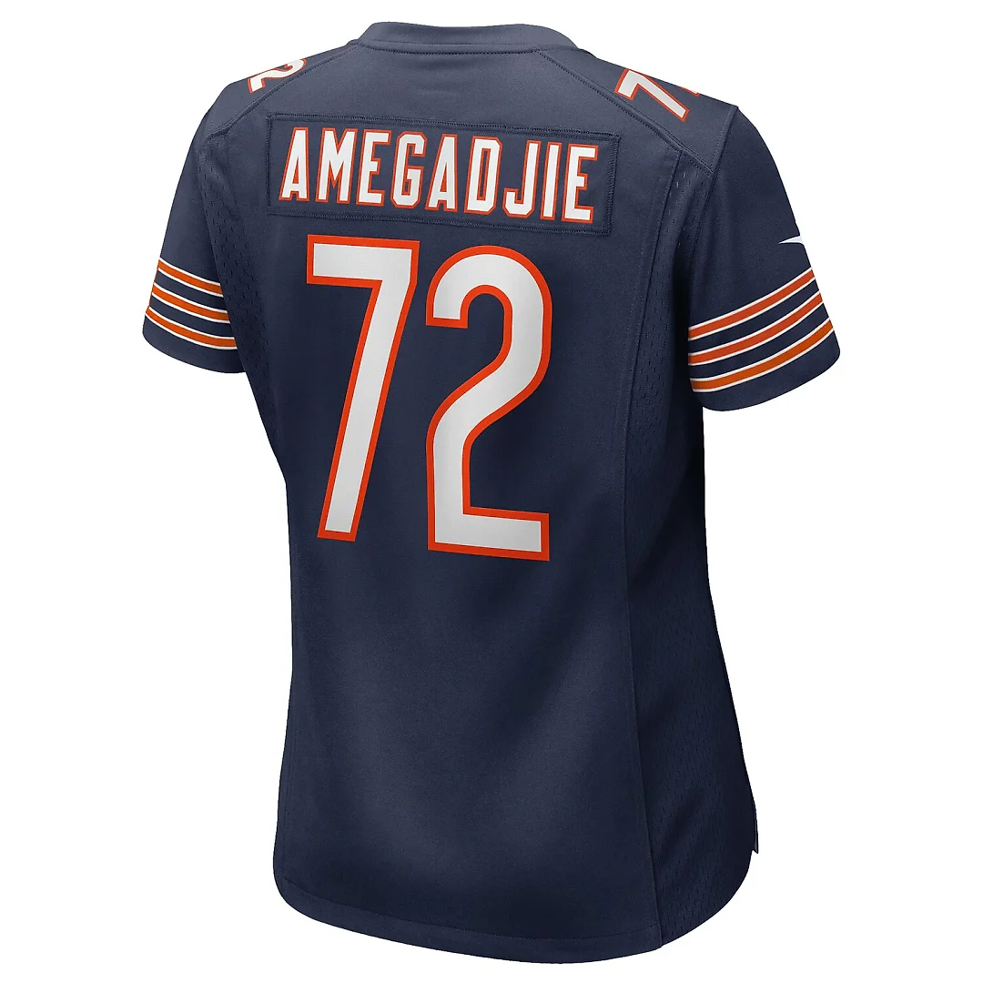 Zennovawear Kiran Amegadjie Chicago Bears Women's Game Jersey - Navy