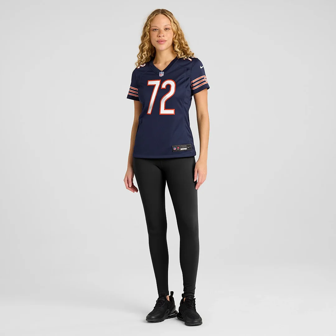Zennovawear Kiran Amegadjie Chicago Bears Women's Game Jersey - Navy